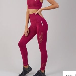 Burgundy Gymshark Seamless Leggings ✨
